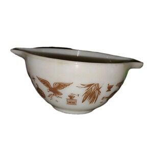 VTG 1962-71 Pyrex Mixing Bowl #441 Early American Cinderella 1.5 pt. GUC